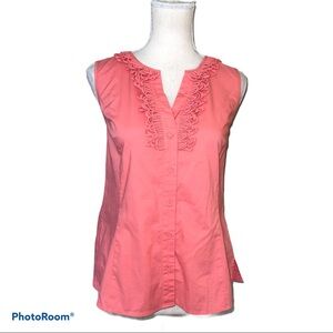 Talbots Button Down Sleeveless blouse